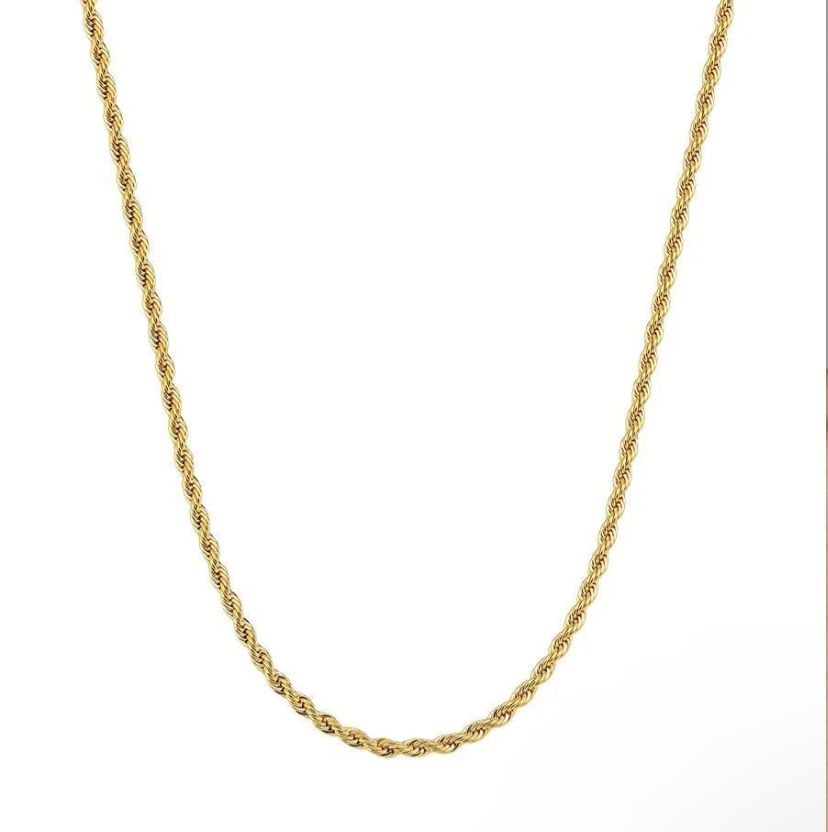 CORRENTE MASCULINA CORDÃO BAIANO (AÇO INOX) 2.5MM/70CM