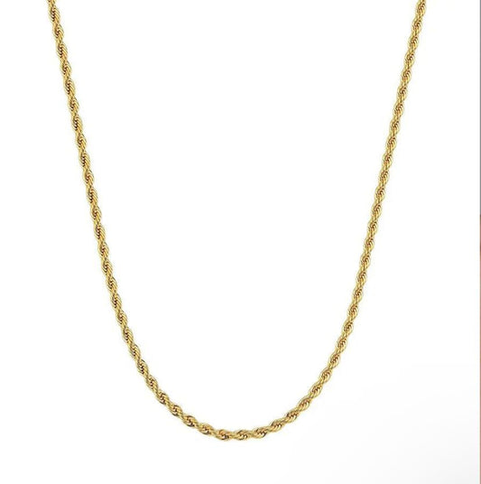 CORRENTE MASCULINA CORDÃO BAIANO (AÇO INOX) 2.5MM/70CM