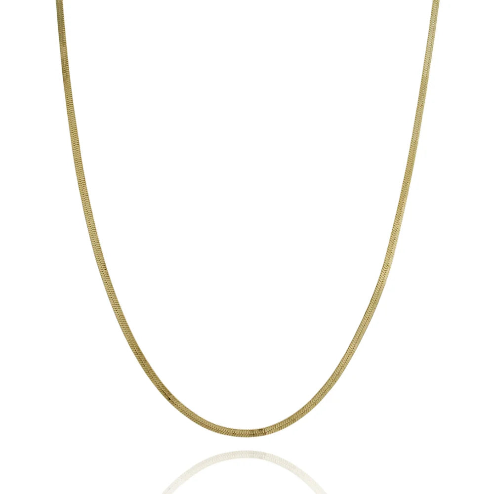 CHOKER MALHA LAMINADA (2,5MM)