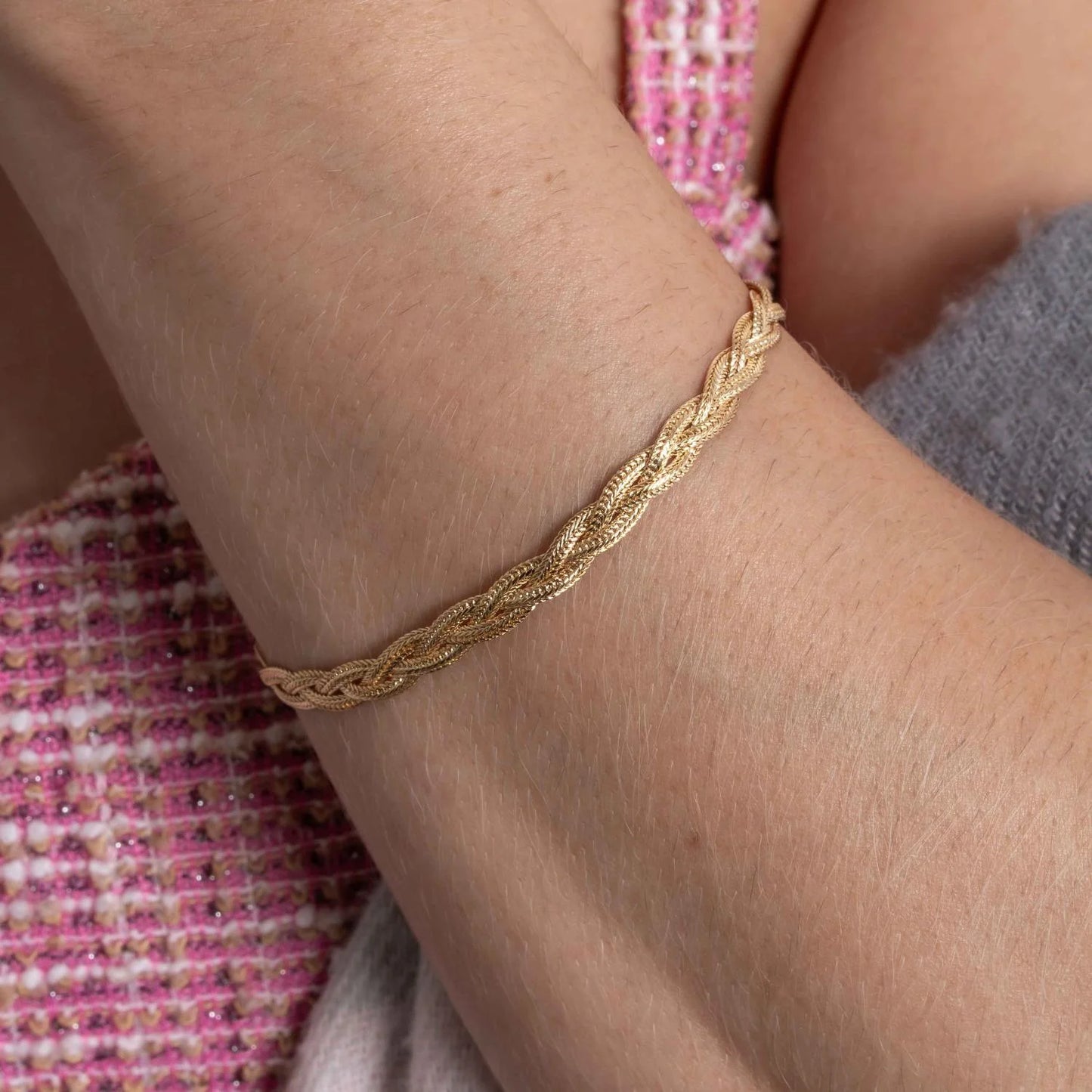 PULSEIRA TRÊS FIOS TRANÇADA