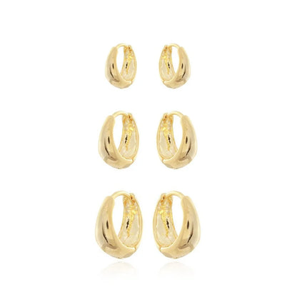 TRIO DE ARGOLINHAS LISAS